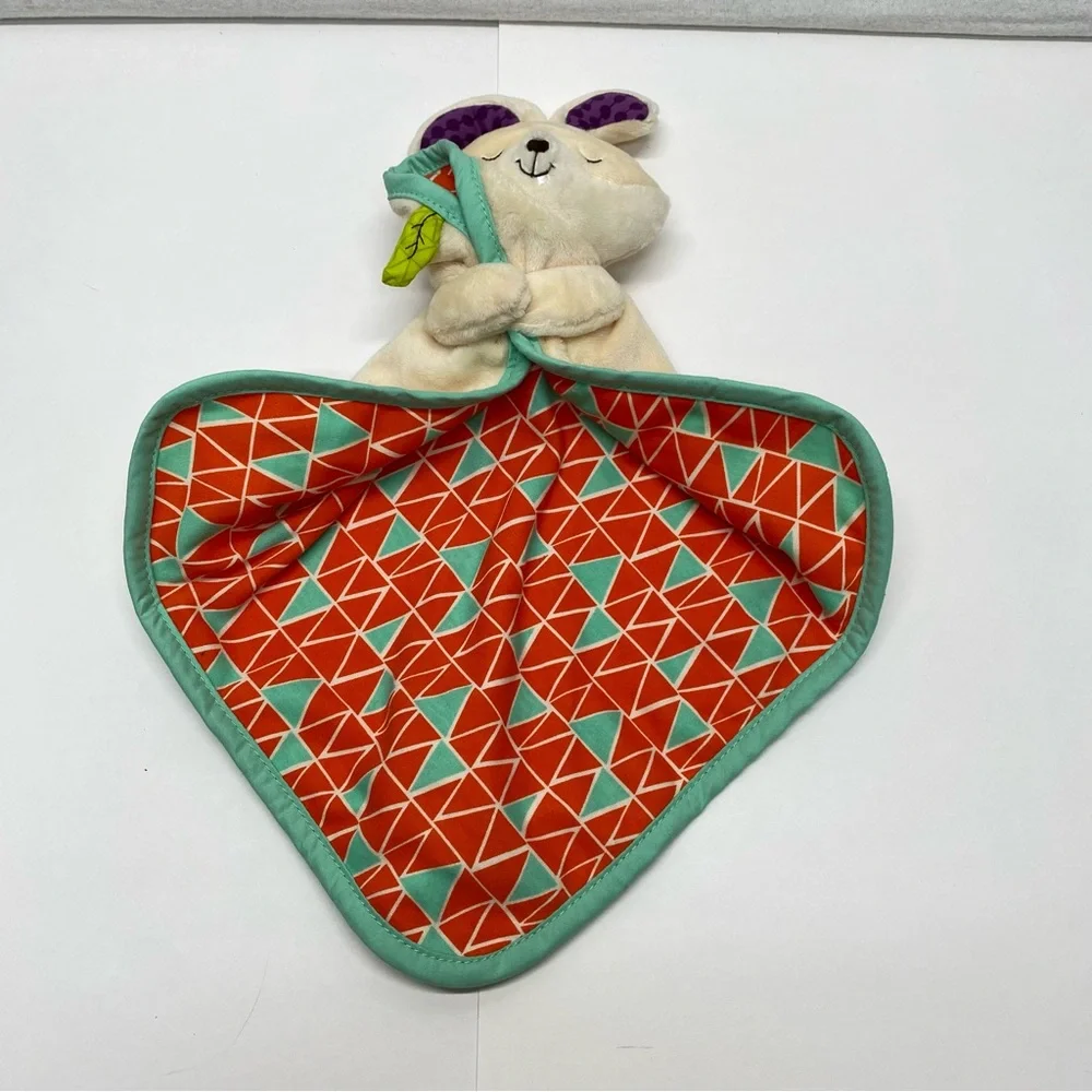 B Baby Bunny Lovey Security Blanket Sleepy Bunny Rabbit Toy Stuffed Animal